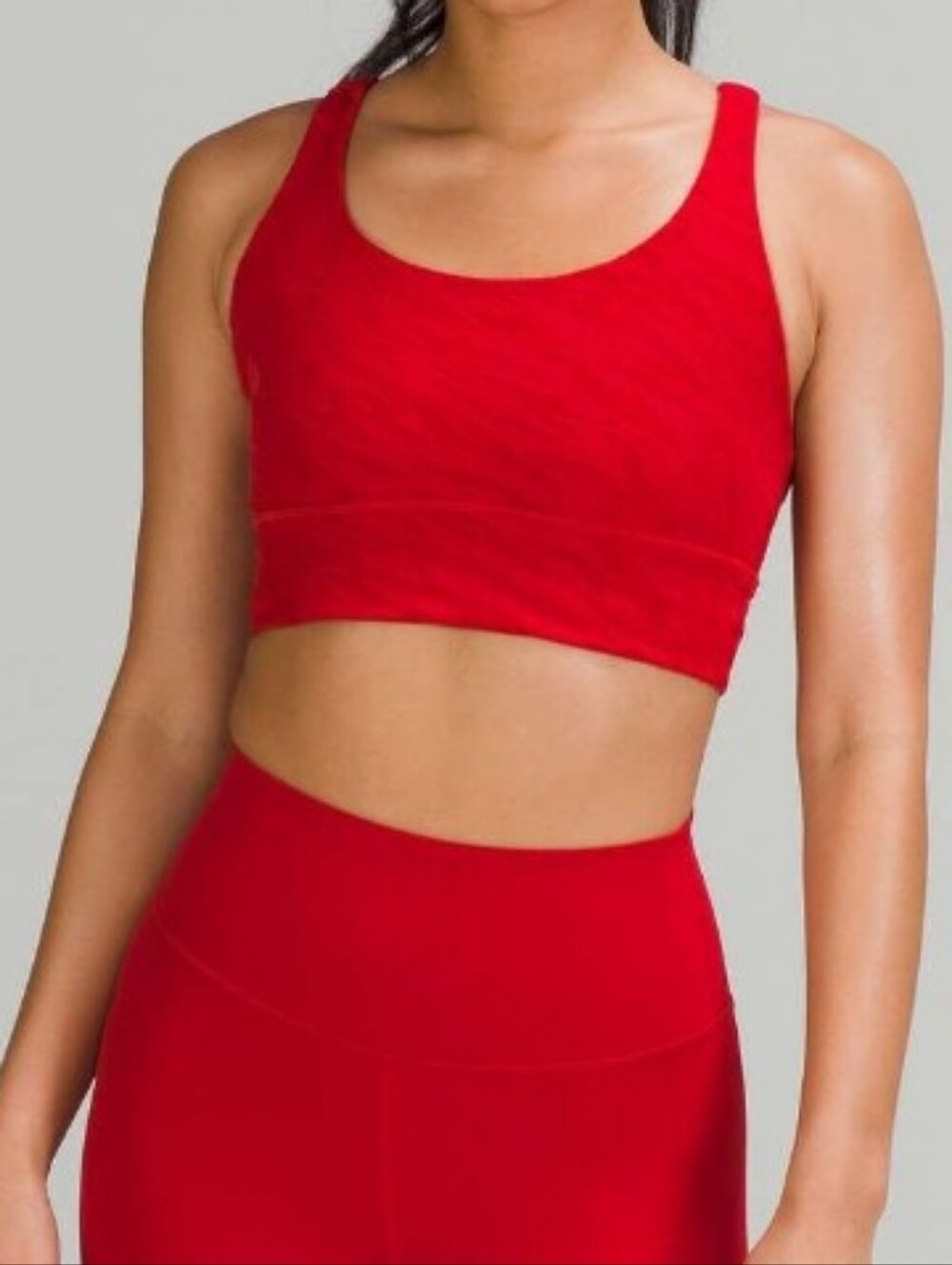 Lululemon Lunar New Year Energy Longline Bra Dark Red Sz4